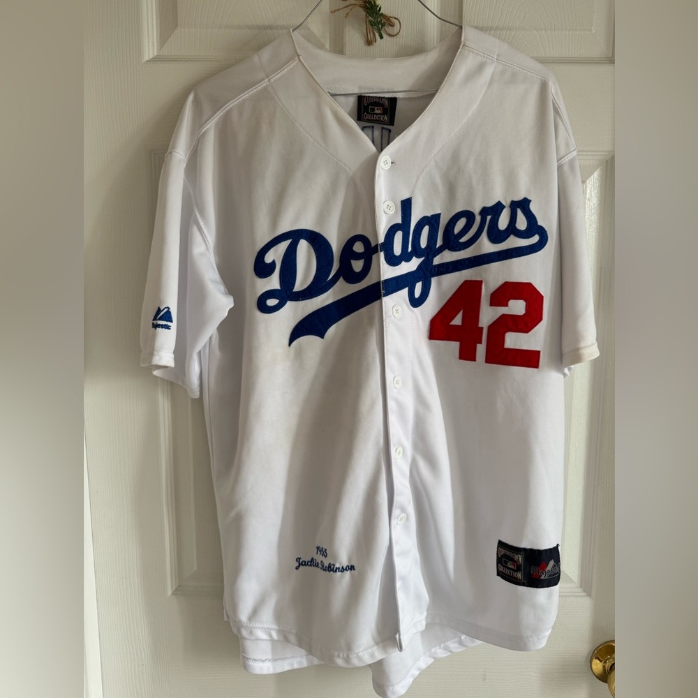 Men's Brooklyn Dodgers Jackie Robinson 1955 Cooperstown Collection Jersey XL